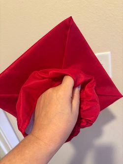 Red Graduation Cap (Mortarboard) – Excellent Condition