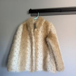 Faux Fur Jacket Size m