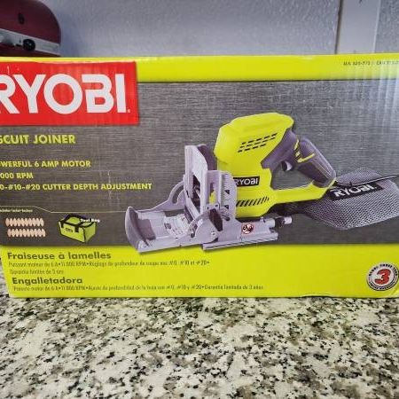 RYOBI 6 Amp Corded AC Biscuit Joiner Kit with Dust Collector and Bag JM83K  - The Home Depot