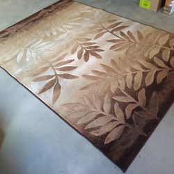 Shadows collection Brown Carpet Area Rug 90" x 63"