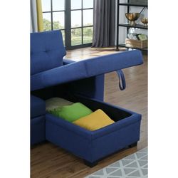 Reversible Sectional Sleeper Sofa with Storage Chaise