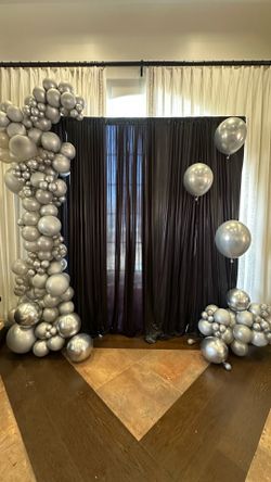 Luxury Silver Chrome Balloon Garland