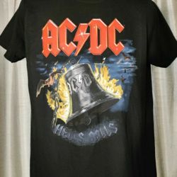 New AC/DC "Hells Bells" Vintage Short Sleeve T-Shirt