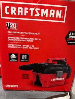 Craftsman V20 2-Gallon Wet/Dry Vac CMCV002B