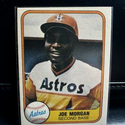 1981 Fleer Joe Morgan #78 Baseball Card Houston Astros