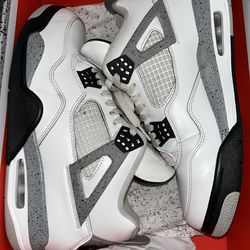 Jordan 4 white cement