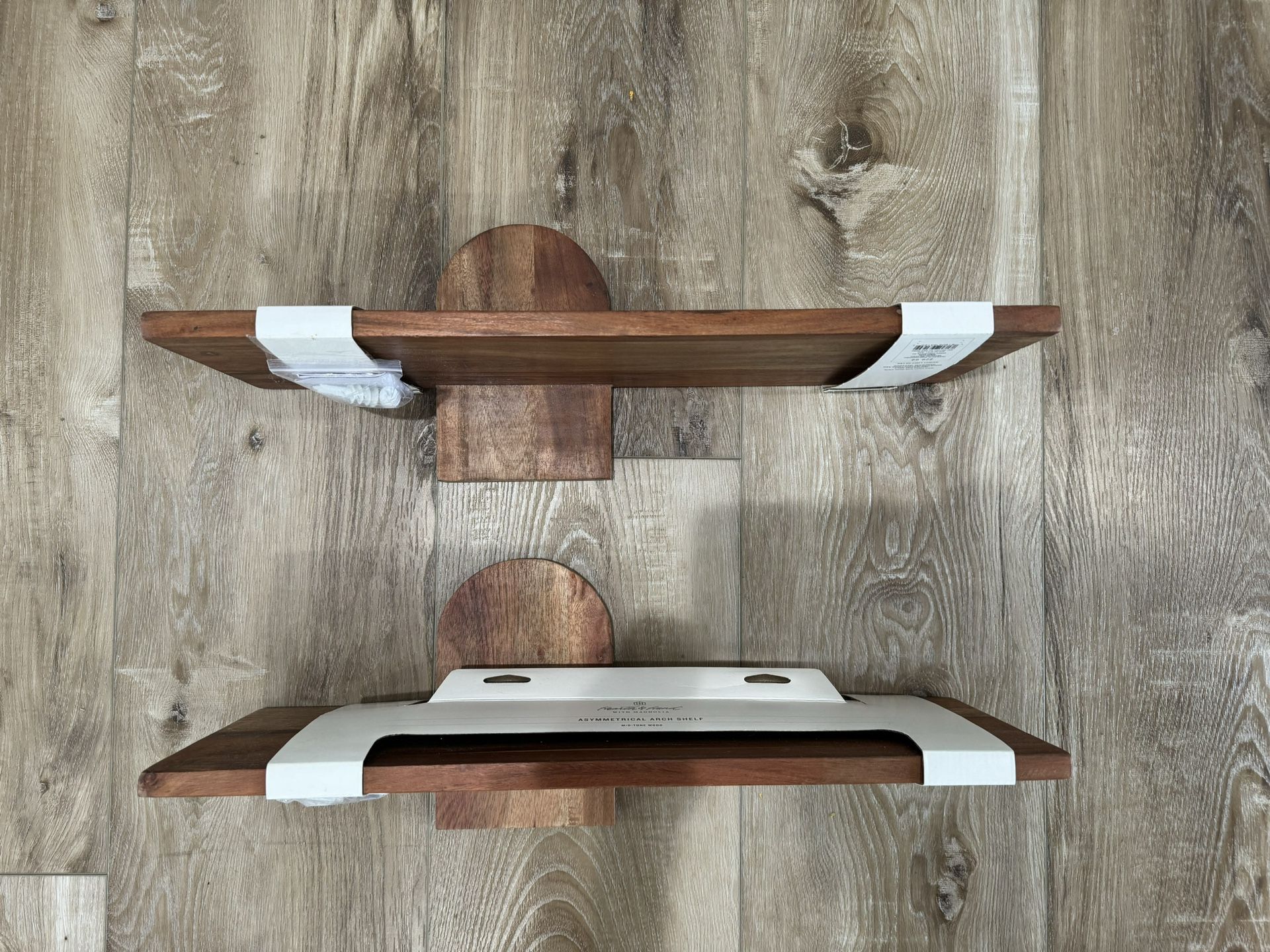 New Hearth & Hand Floating Wood Shelves