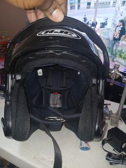 HJC Black Motorcycle Helmet Size M