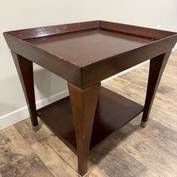 Sturdy Wooden End Table