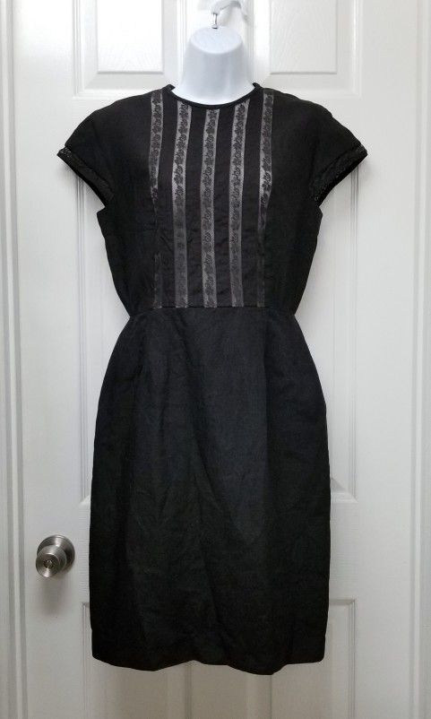 Albert Nipon Black Dress Sz 4