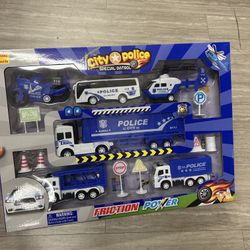 NWT City Police Special Patrol Friction power Toy Set