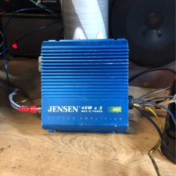 Old School JESEN 40 Watts X 2 Max Power Amplifier 