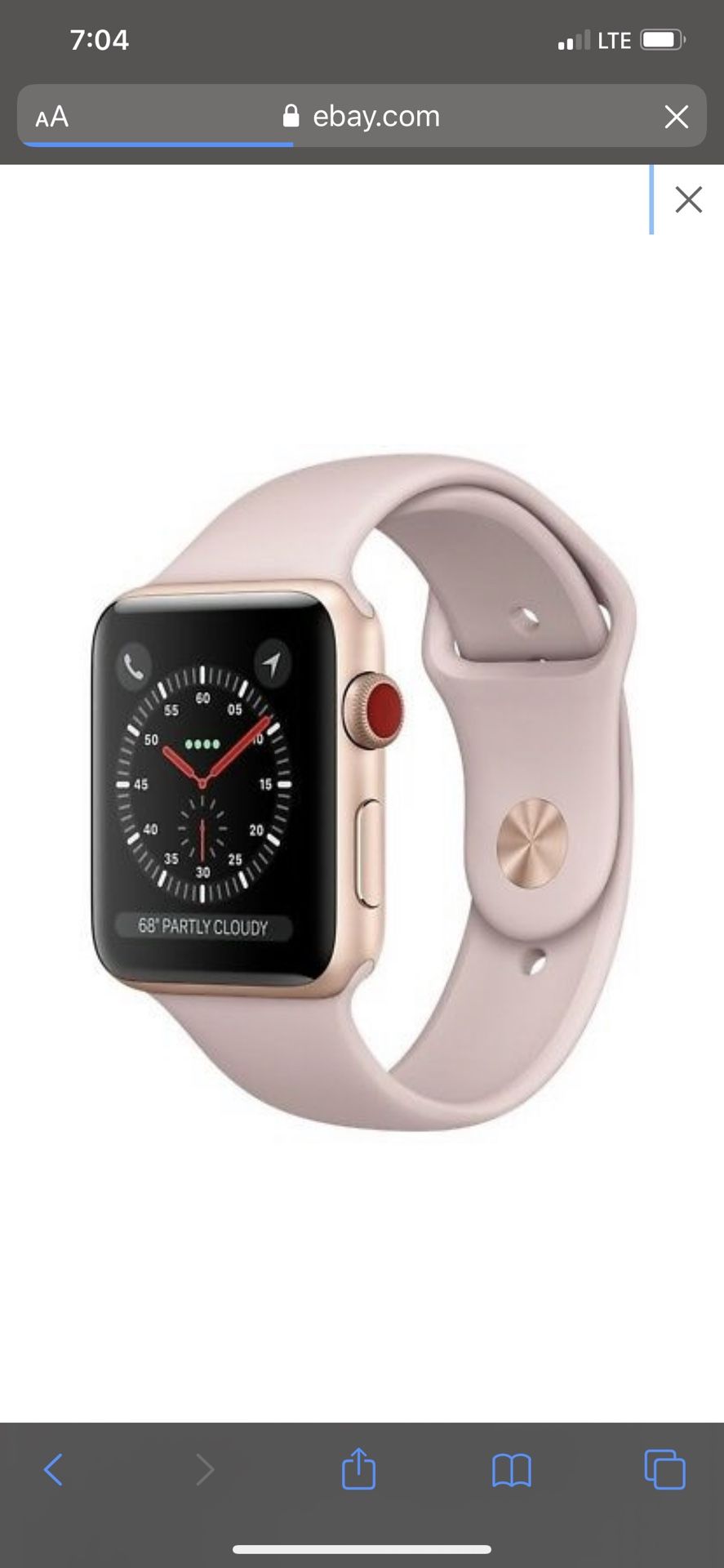 Apple Watch series 3 42 mm rose gold