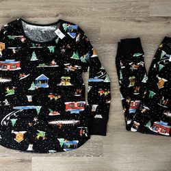 Old Navy Pajamas Two Piece Women’s Holiday Multicolor size XL  