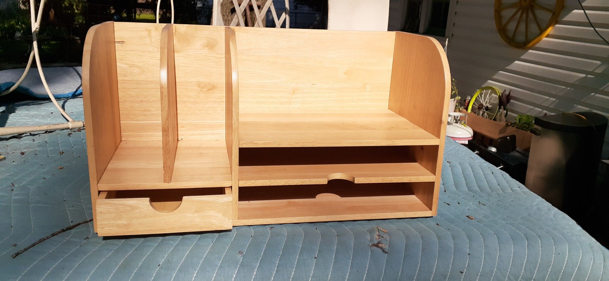 Office paper organizer wood