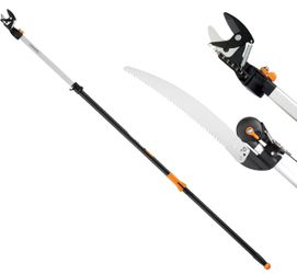 Fiskars 8-12 Ft Extendable 2-in-1 Tree Pruner & Pole Saw
