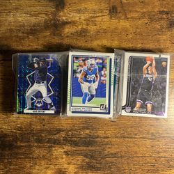 Over 100 Single Football-Baseball-Basketball Cards