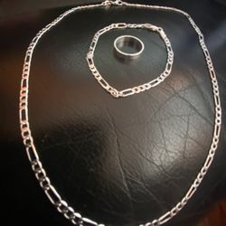 3pc Silver Jewelry 