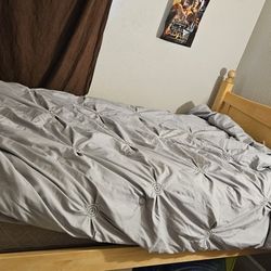 Twin Bed W/ Matress, Foam Top, Bed Set