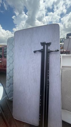 Twin size mattress with box & riel $130
