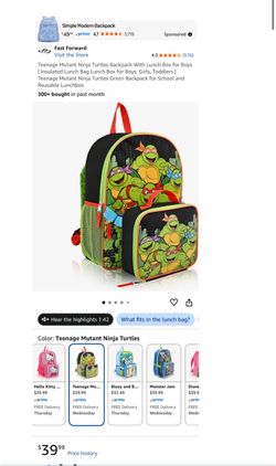 TMNT BACKPACK