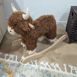 Highland Cow Rocking Toy
