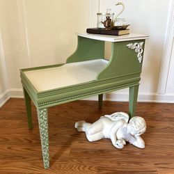 Refurbished Antique Telephone Table 