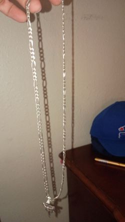 925 Sterling silver figaro necklace