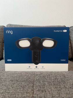Ring Floodlight Cam Pro 2nd Gen (Black, Wired) – Brand New, Sealed Box