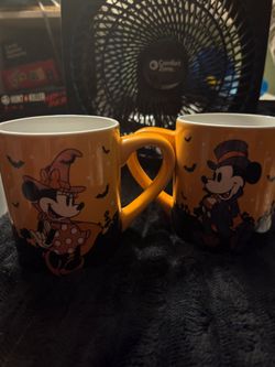 Set Halloween Mickey & Minnie mugs