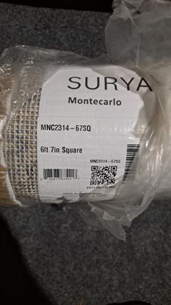 Surya monte Carlo 6.7 feet square rug