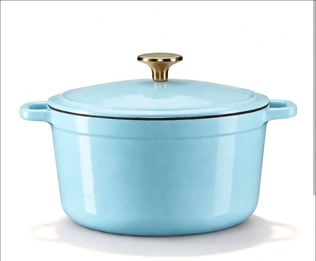 Enameled cast iron Dutch oven