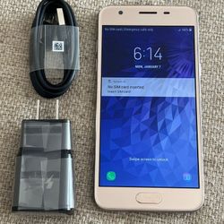 Samsung Galaxy J3, Factory Unlocked,  Excellent Condition.  Like New 