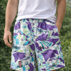 Vineyard Vines Shorts Mens Medium Purple Sailboat Swim Trunks Bathing Suit