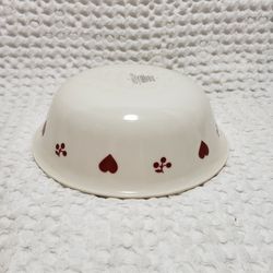 Corelle Hometown hearts & cherries bowl (1) 6 1/4" wide. Good condition and smoke free home. 