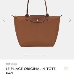 LE PLIAGE ORIGINAL M TOTE BAG Cognac.