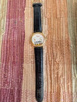 Vintage Disney Time Works Dual dial quartz watch