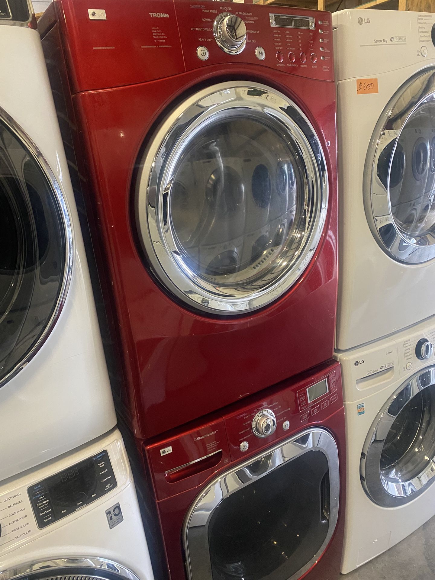 LG WASHER DRYER SET XL ELECTRIC WORKS LIKE NEW WARRANTY DELIVERY