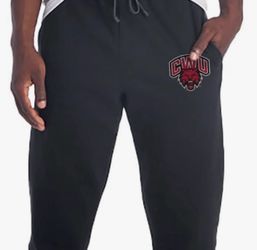 CWU Wildcats Black Sweatpants Joggers