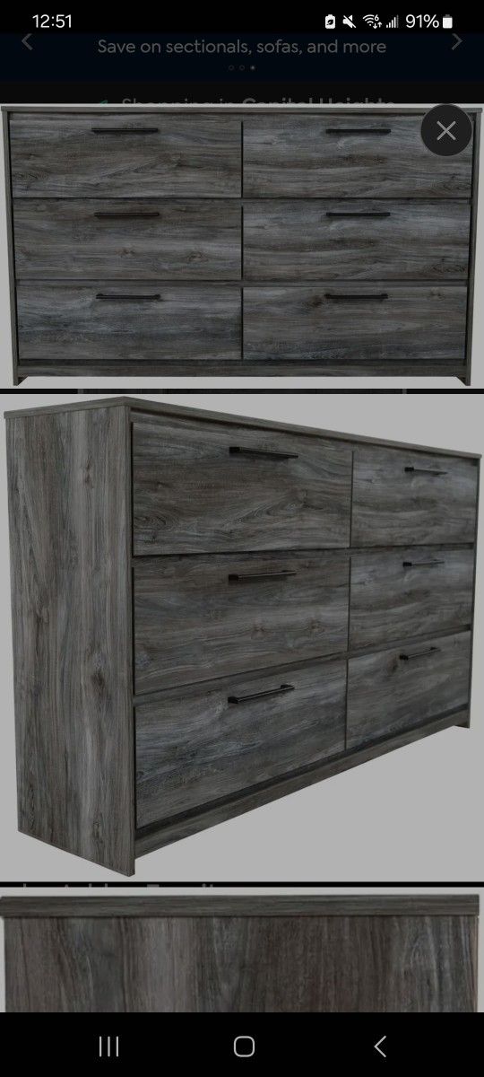 Used Smokey Grey Dresser