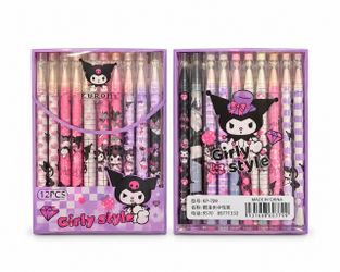 Kuromi Gel Pens Set of 12