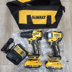 NEW DeWalt 20V Brushless Hammer Drill & Impact Driver Combo Kit