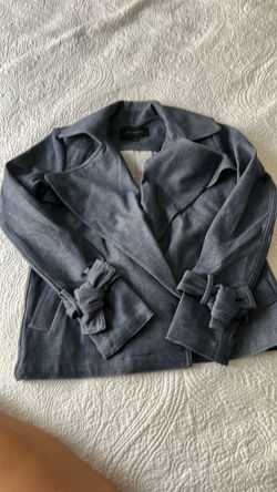 Ann Taylor Blue-Gray Wrap Jacket