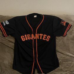 San Francisco Giants 2023 Gigantes Black Replica Baseball Promo Jersey M