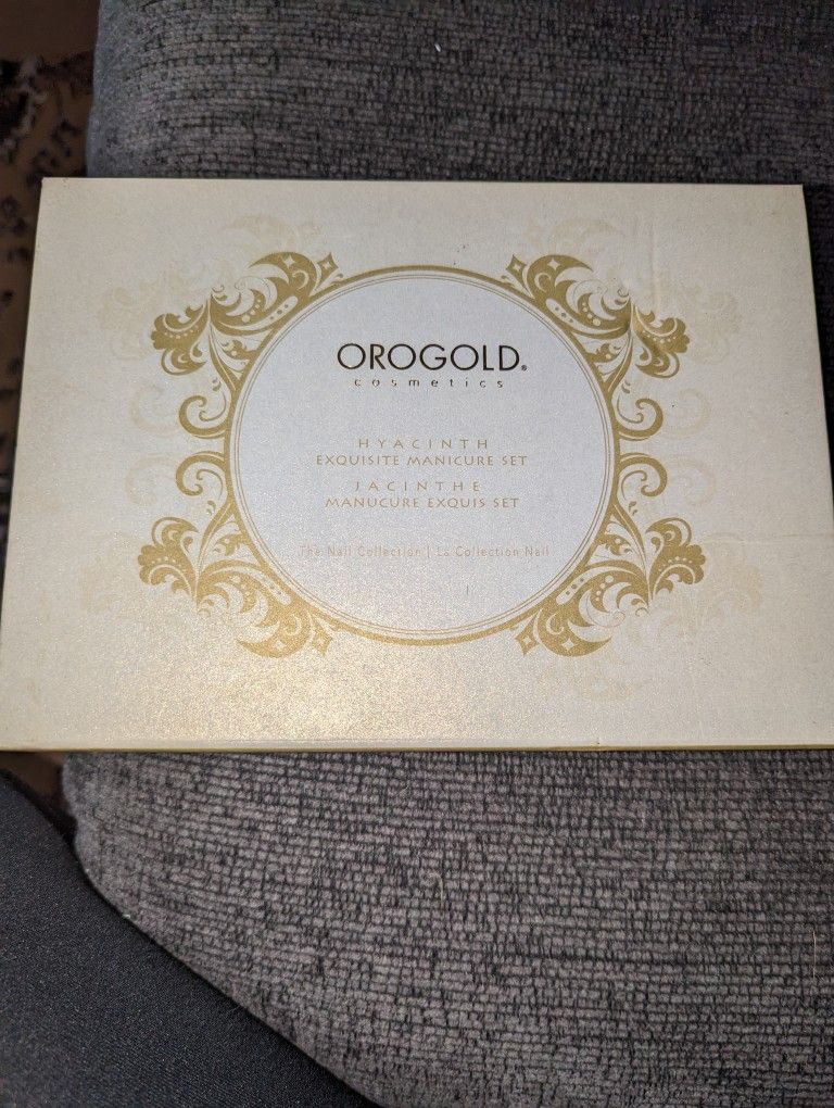 Orogold 24K Body Lotion Hyacinth Exquisite Manicure Set Nail Collection W Box