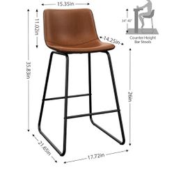 3 Barstools 35 Inches Tall New