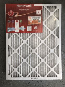 AC air filter 18x24x1 Honeywell allergen plus 4 filters packa