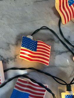 Fourth Of July Flag Lights