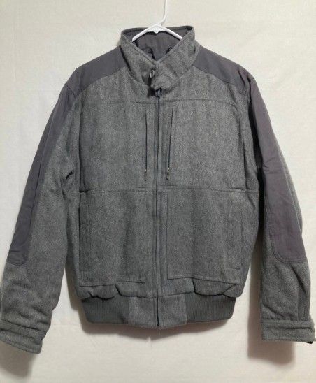 Vintage Pacific Trail Sportswear Wool Bomber Jacket Mens Medium Full-Zip Super Warm Winter Coat