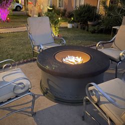 Fire Pit Patio Furniture 5p